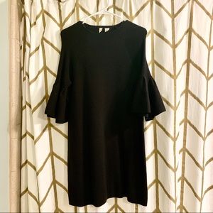 Anthro Moth Ruffle Bell Sleeve Sweater Dress Tunic